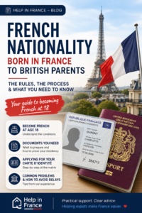 French Nationality: Born in France to British Parents