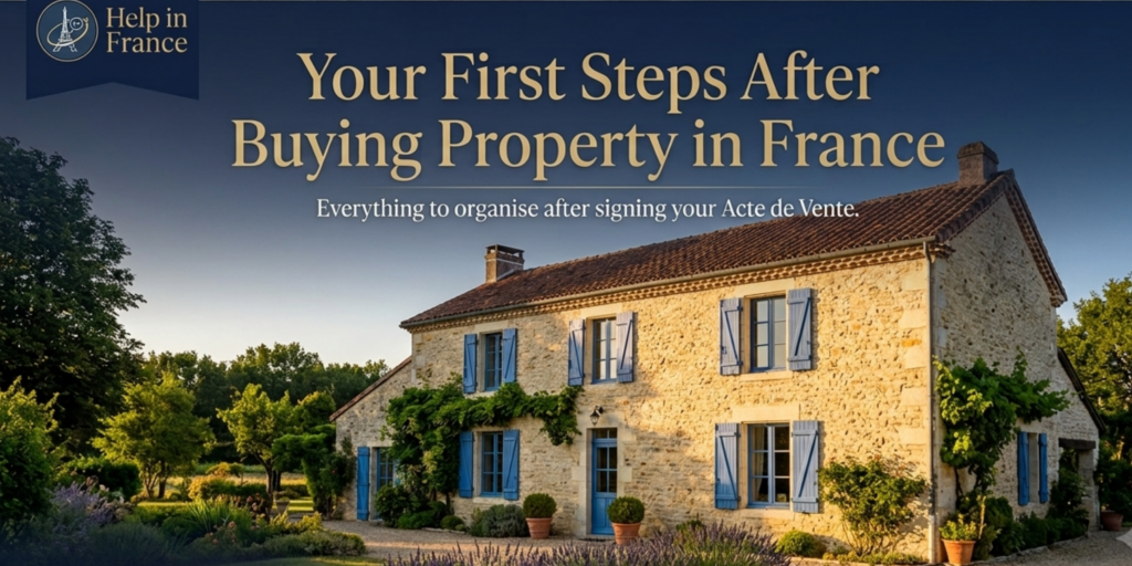 Admin help for your New home in France